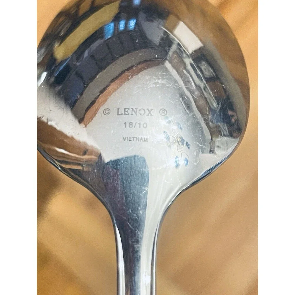 Lenox Covington 18/10 Stainless 7pc Hostess Serving Set Vietnam DISCONTINUED